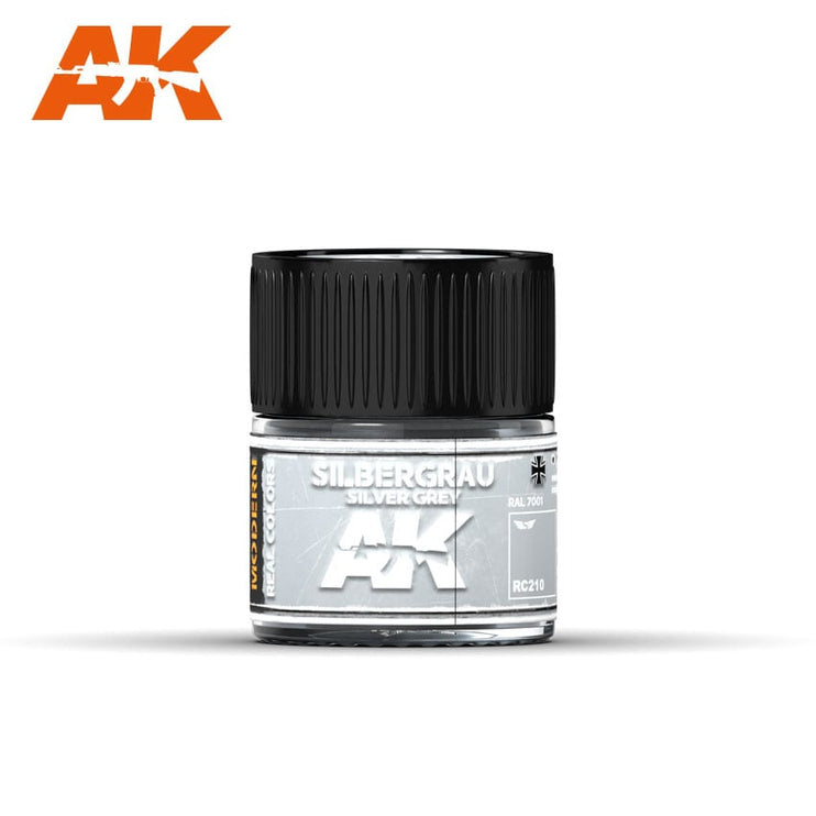 AK Interactive Real Colors Silbergrau -Silver Grey RAL 7001 10ml