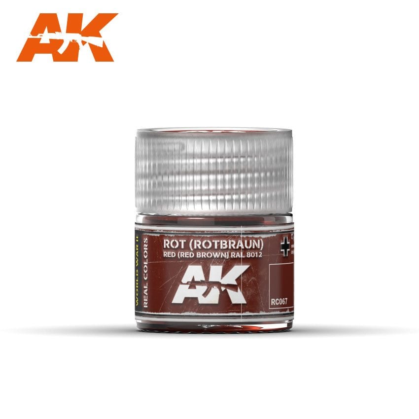 AK Interactive Real Colors Rot (Rotbraun) Red Brown RAL 8012 10ml