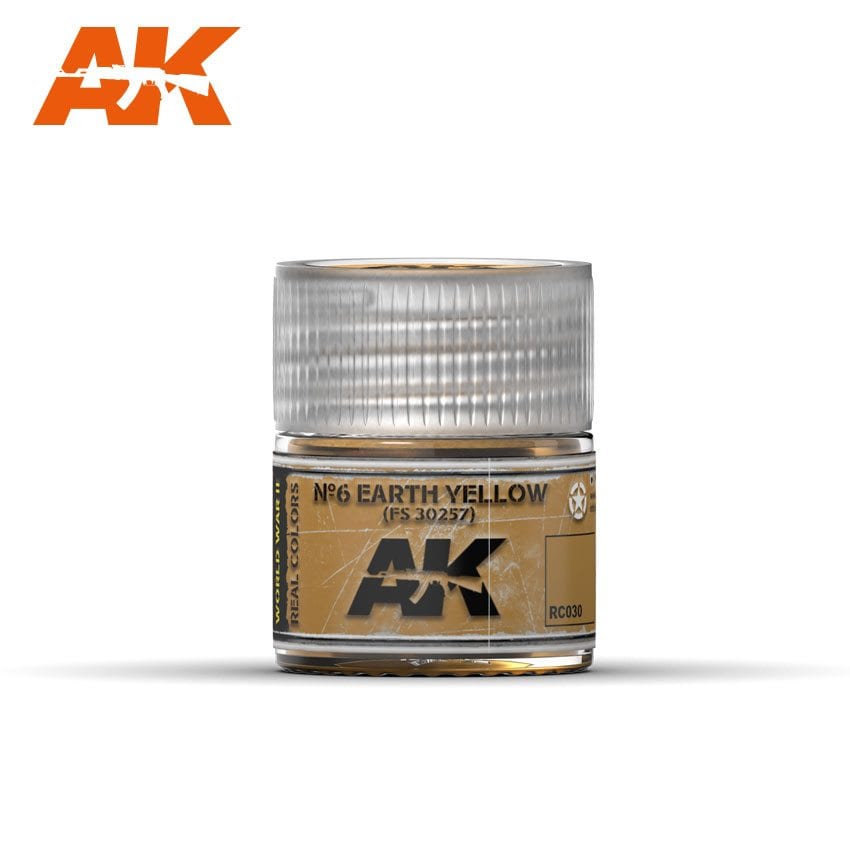 AK Interactive Real Colors No6 Earth Yellow FS 30257 10ml