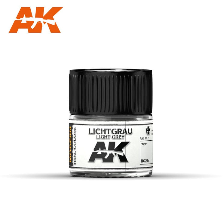 AK Interactive Real Colors Lichtgrau-Light Grey RAL 7035 10ml