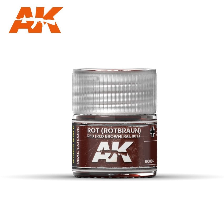 AK Interactive Real Colors Rot (Rotbraun) Red Brown RAL 8013 10ml