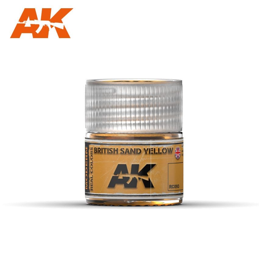 AK Interactive Real Colors British Sand Yellow 10ml