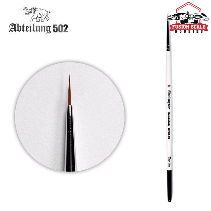 Abteilung 502 Marta Kolinsky 2/0 Paint Brush - Fusion Scale Hobbies