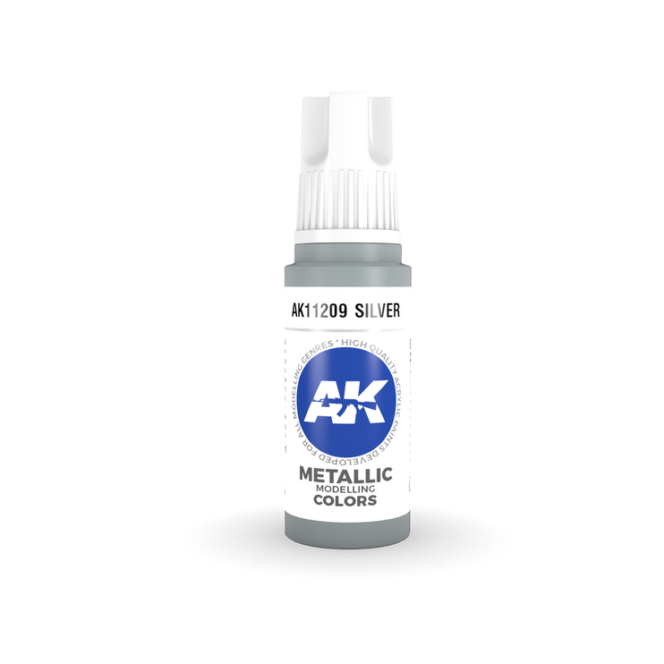 AK Interactive 3rd Gen Acrylic Silver 17ml