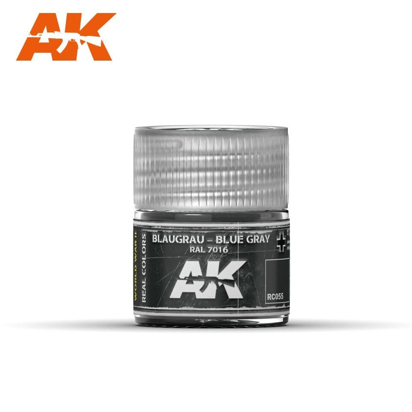 AK Interactive Real Colors Blaugrau-Blue Grey RAL 7016 10ml