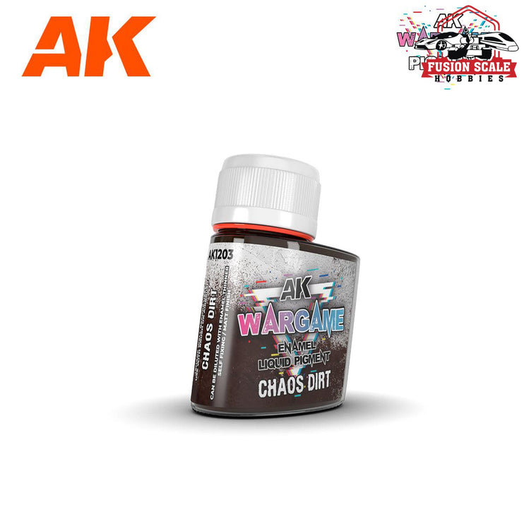 AK Interactive Wargame Enamel Liquid Pigments Chaos Dirt 35ml - Fusion Scale Hobbies