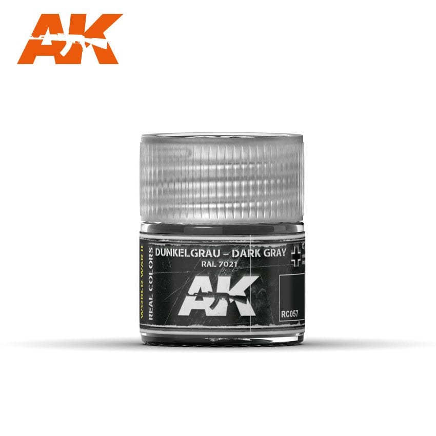 AK Interactive Real Colors Dunkelgrau-Dark Gray RAL 7021 10ml