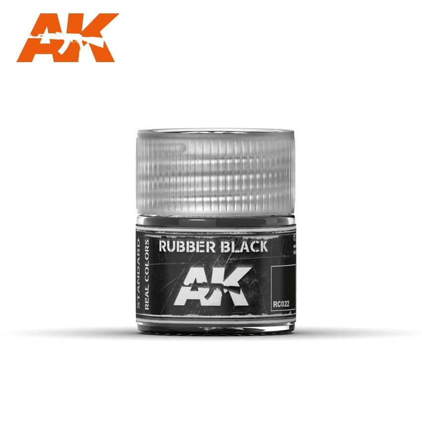AK Interactive Real Colors Rubber Black 10ml
