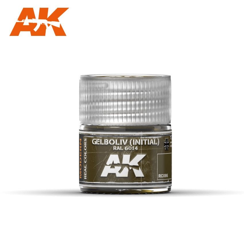 AK Interactive Real Colors Gelboliv (Initial) RAL 6014 10ml