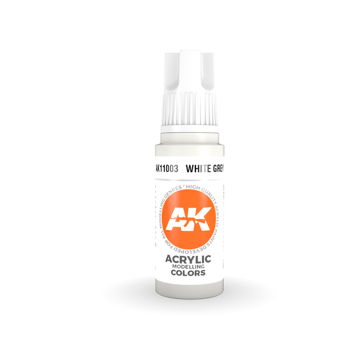 AK Interactive 3rd Gen Acrylic White Grey 17ml