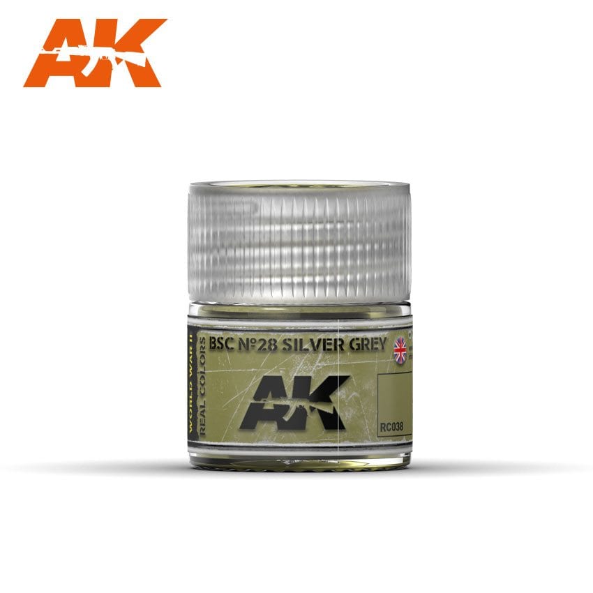 AK Interactive Real Colors BSC No28 Silver Grey 10ml