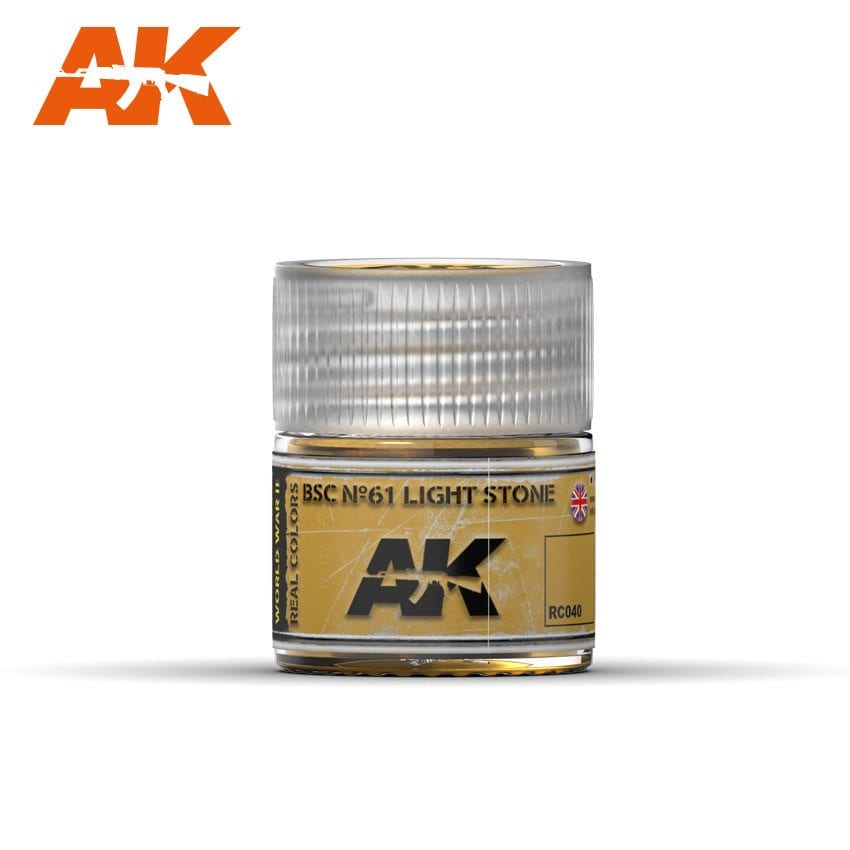 AK Interactive Real Colors BSC No61 Light Stone 10ml