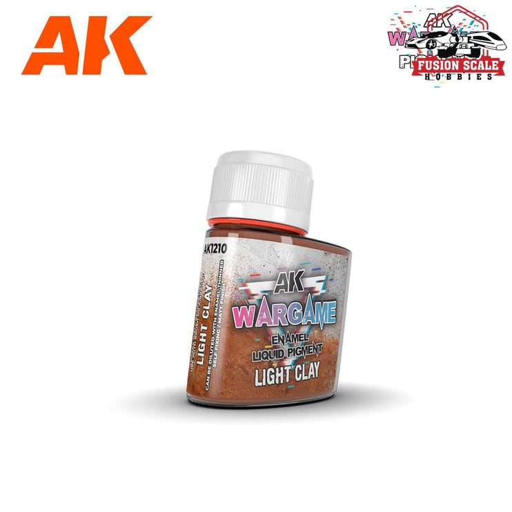 AK Interactive Wargame Enamel Liquid Pigments Light Clay 35ml - Fusion Scale Hobbies