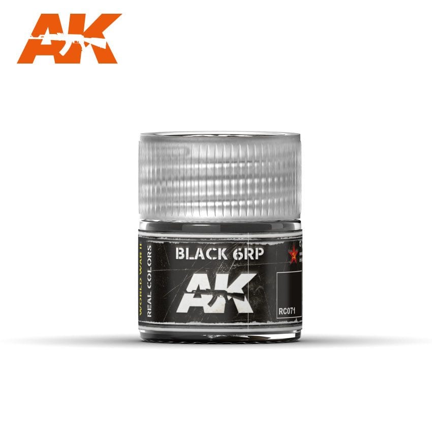 AK Interactive Real Colors Black 6RP 10ml
