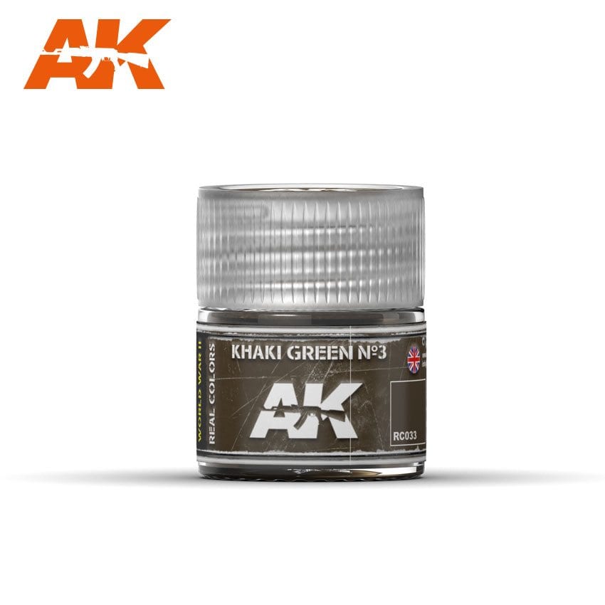 AK Interactive Real Colors Khaki Green No3 10ml