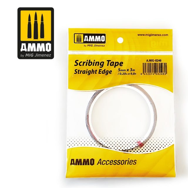 Ammo Mig Scribing Tape Straight Edge (5mm x 3m) - Fusion Scale Hobbies