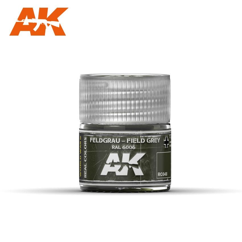 AK Interactive Real Colors Feldgrau-Field Grey RAL 6006 10ml