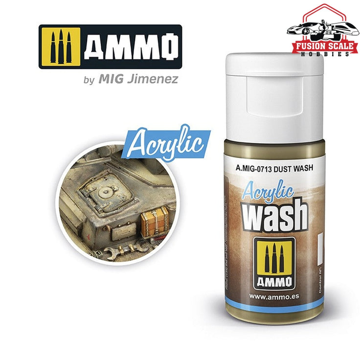 Ammo Mig Dust Acrylic Wash - Fusion Scale Hobbies