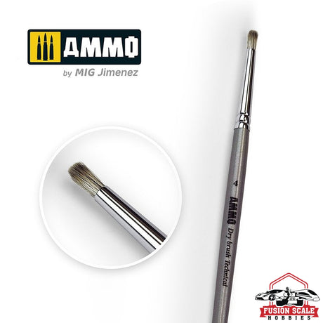 Ammo Mig Ammo Drybrush Technical Brush 4 - Fusion Scale Hobbies