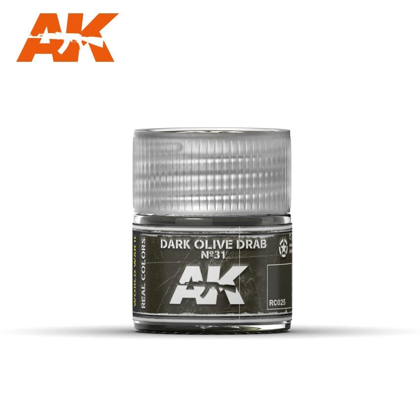 AK Interactive Real Colors Dark Olive Drab No31 10ml
