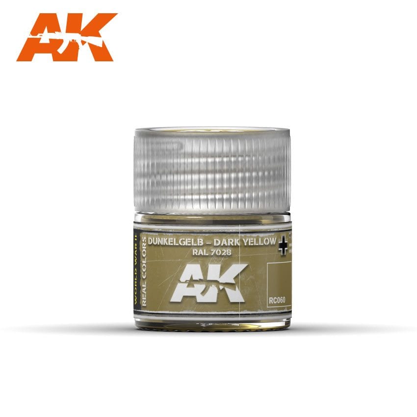 AK Interactive Real Colors Dunkelgelb-Dark Yellow RAL 7028 10ml