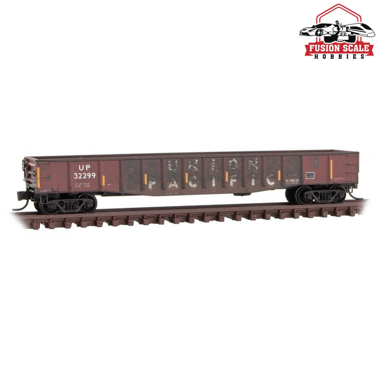 Micro Trains N Scale Union Pacific Weathered Gondola 3 Pack