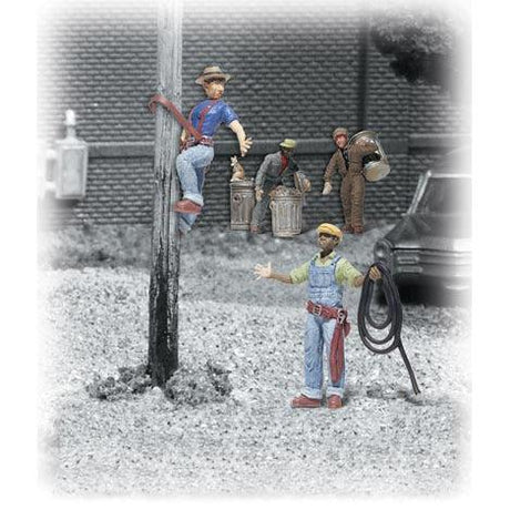 HO Scenic Accents City Workers (6) - Fusion Scale Hobbies