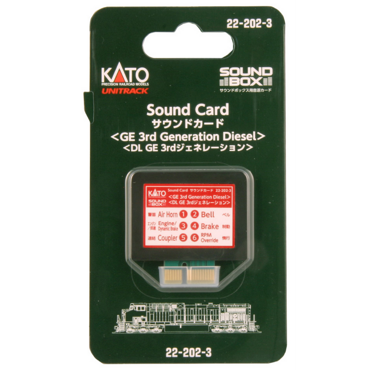 Kato Ge 3rd Gen Diesel Sound Card