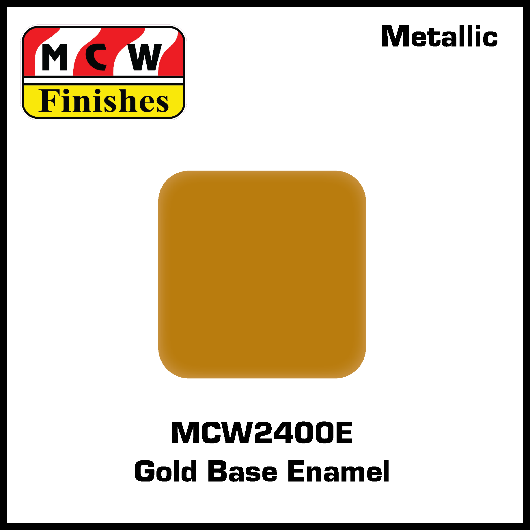 MCW Finishes 2400E Gold Base Enamel