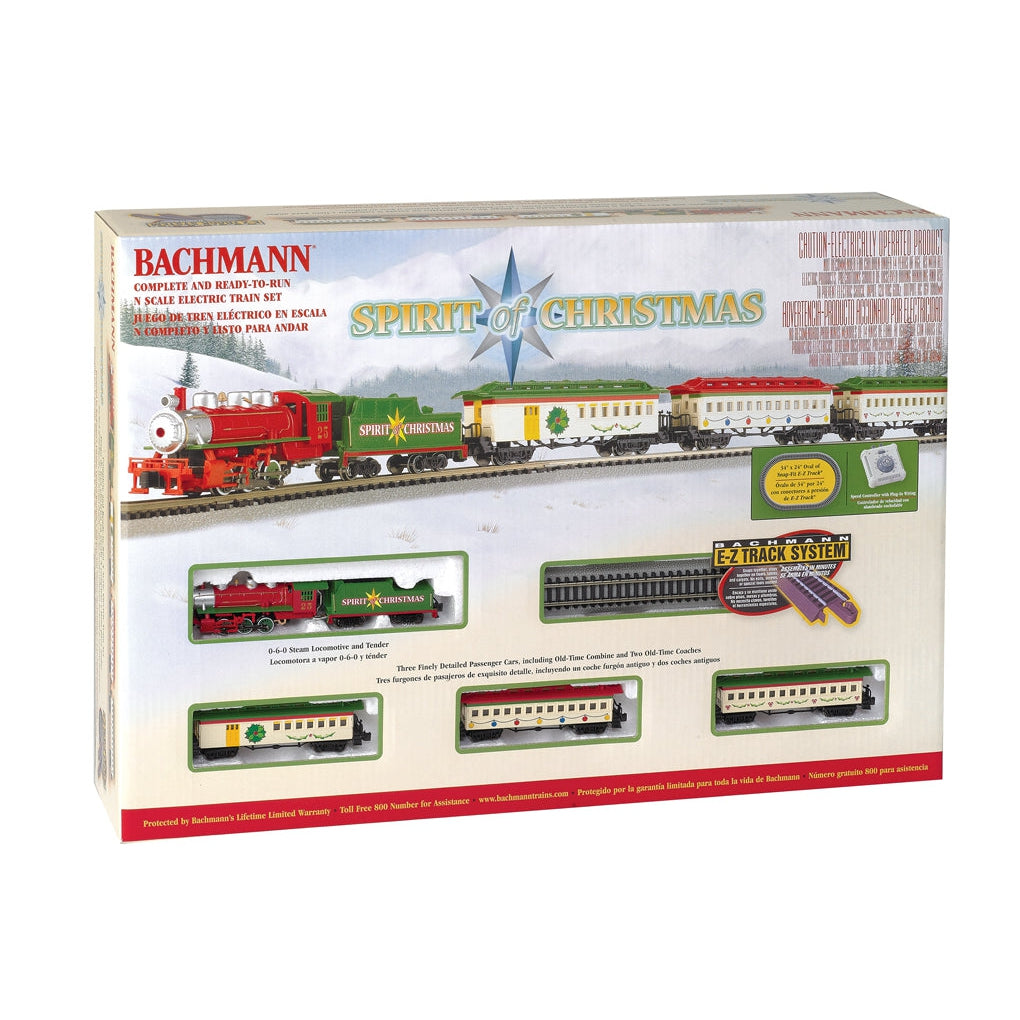 Bachmann N Spirit Of Christmas Steam Passenger Set/0-6-0