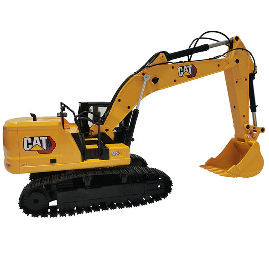 Diecast Masters 1:16 Cat® 320 Radio Control Excavator with Bucket, Grapple and Hammer Attachments - Fusion Scale Hobbies