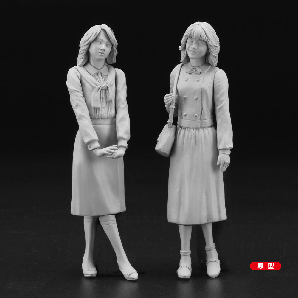 Hasegawa 1/24 80?s Girls Figure (Two kits in the box) (FC08)