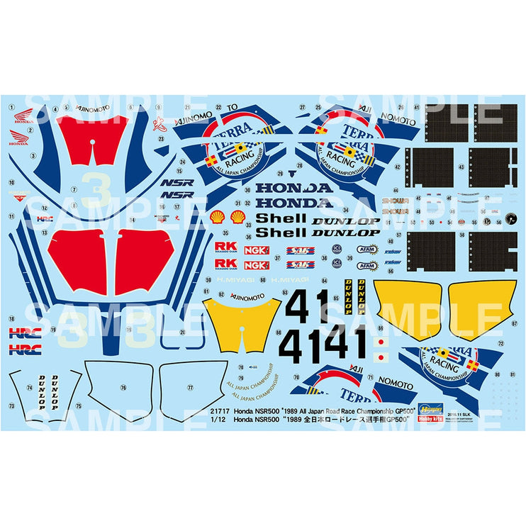 Hasegawa 1/12 Honda NSR500 1989 All