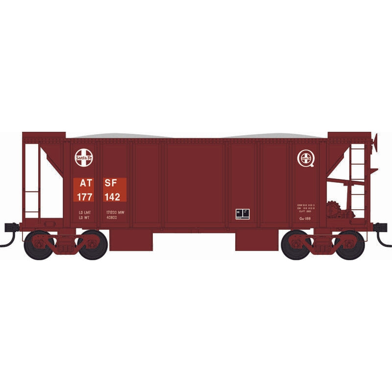 Bowser HO 70t 2-Bay Ballast Car SF #177273/oxide red