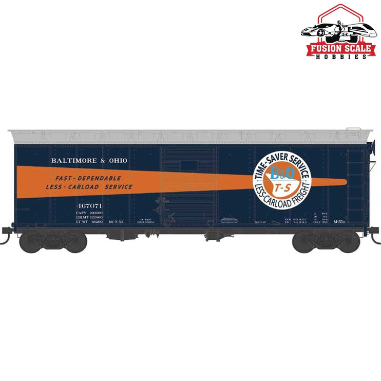 Bowser HO Scale Baltimore & Ohio #467071 Timesaver Blt. 6-47 40ft Box Car - Fusion Scale Hobbies