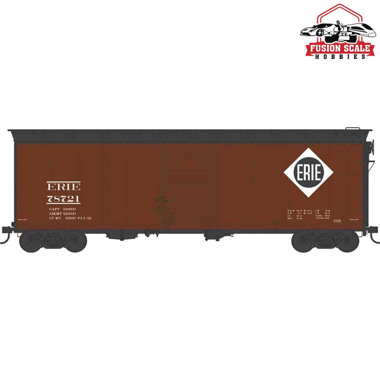 Bowser HO Scale Erie #78721 Blt. 1-40 40ft Box Car - Fusion Scale Hobbies