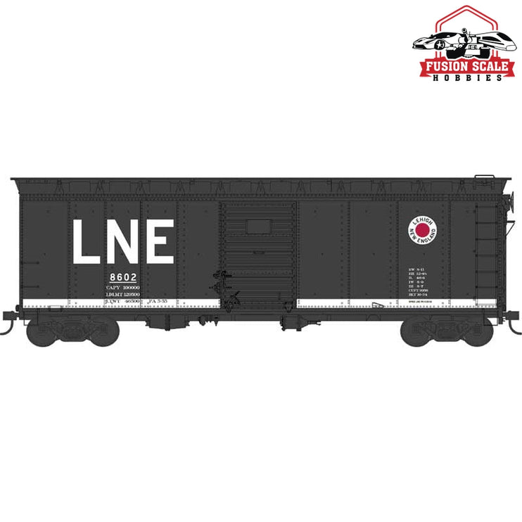 Bowser HO Scale Lehigh New England #8602 Blt. 10-34 40ft Box Car - Fusion Scale Hobbies