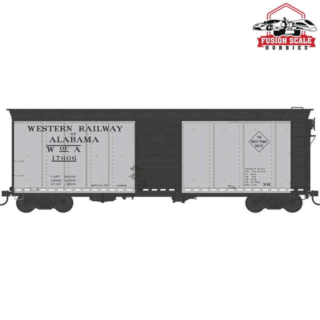 Bowser HO Scale Western Ry. Of Alabama #17606 Blt. 7-47 40ft Box Car - Fusion Scale Hobbies