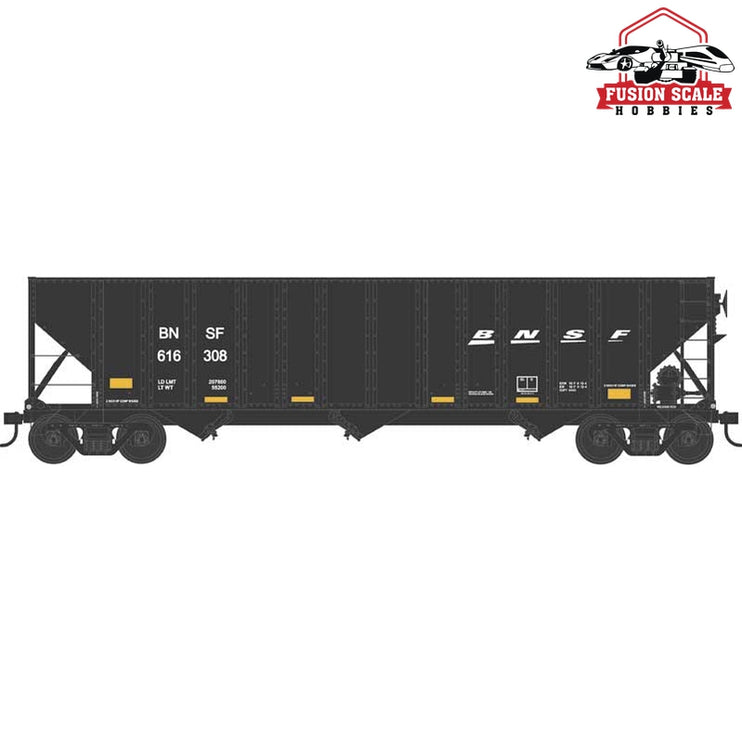 Bowser HO BNSF Black 2008 Repaint Ex-SLSF #615186 Blt. 9-77 H-430 100 Ton Hopper Car - Fusion Scale Hobbies