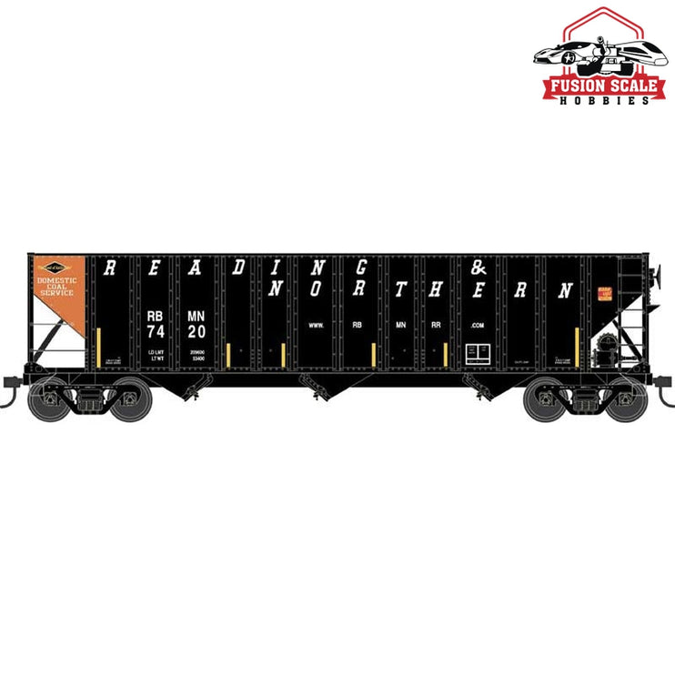 Bowser HO Reading & Northern Orange Panel #7420 Blt. 8-77 H-430 100 Ton Hopper Car - Fusion Scale Hobbies