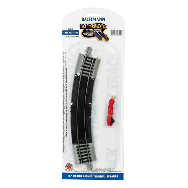 Bachmann HO EZ Track NS 18''R Term.Reailer/1cd