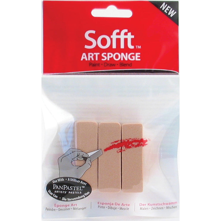 PanPastel Sofft Flat Sponge Bar 3 Pack