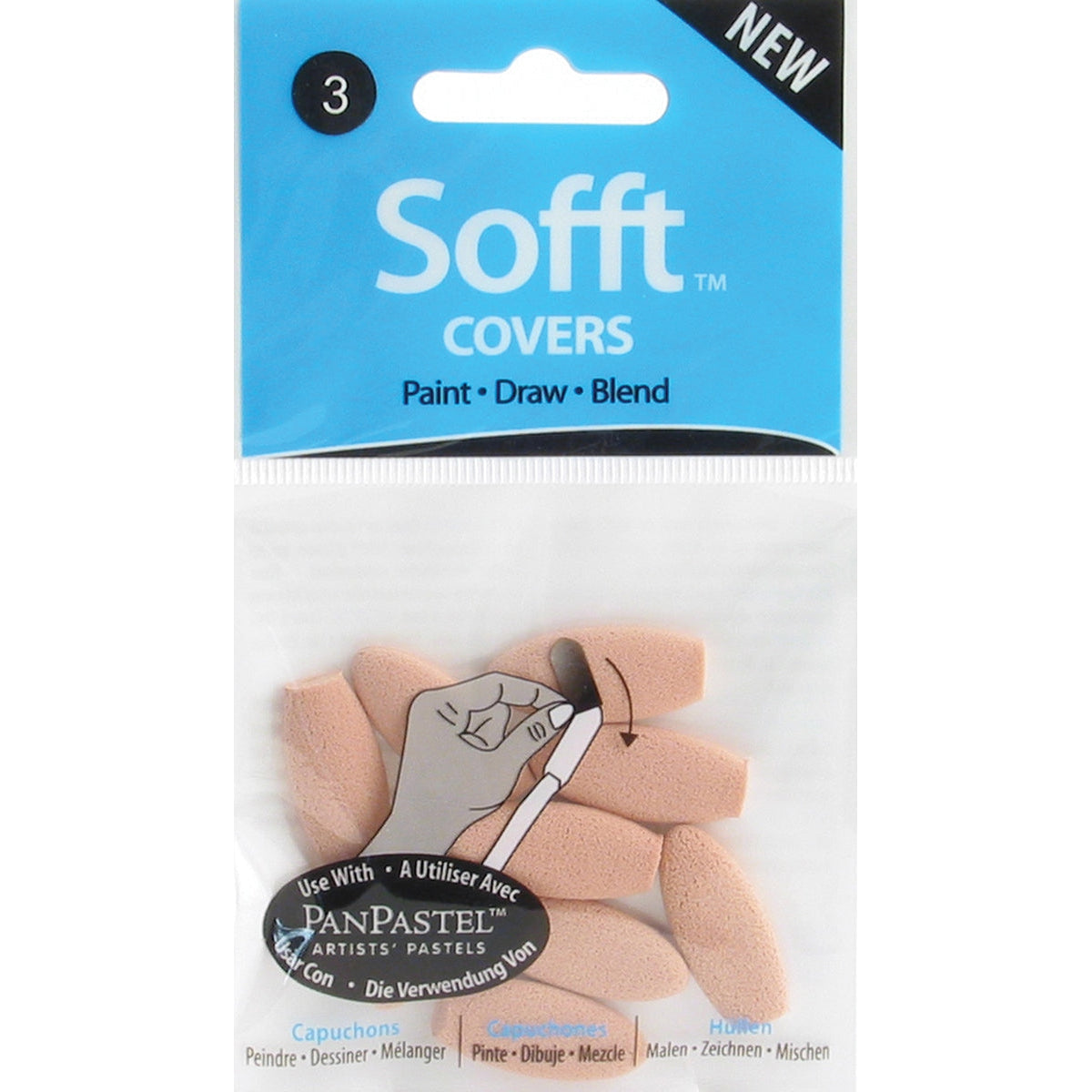 PanPastel Sofft #3 Oval Covers 10 Pack
