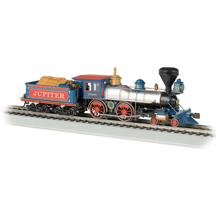 Bachmann HO 4-4-0 American Steam Loco CP Jupiter w/Wood Load/DCC Read