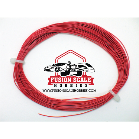 ESU Red Thin cable 0.5mm x 10m ESU51943 - Fusion Scale Hobbies