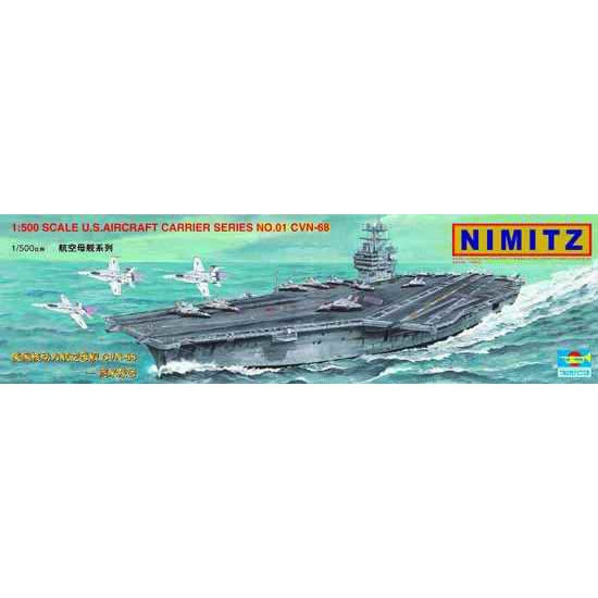 Trumpeter 1/500 USS Nimitz CVN68 Aircraft Carrier (5 in 1)