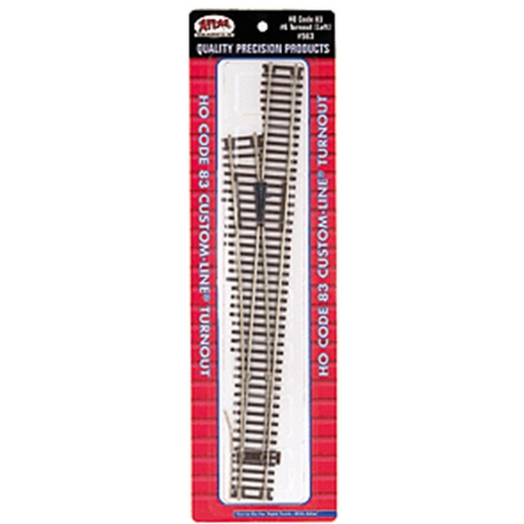 Atlas HO Code 83 Left Hand #6 Custom-Line Switch – Fusion Scale Hobbies
