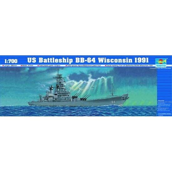 Trumpeter 1/700 USS Wisconsin BB64 Battleship 1991