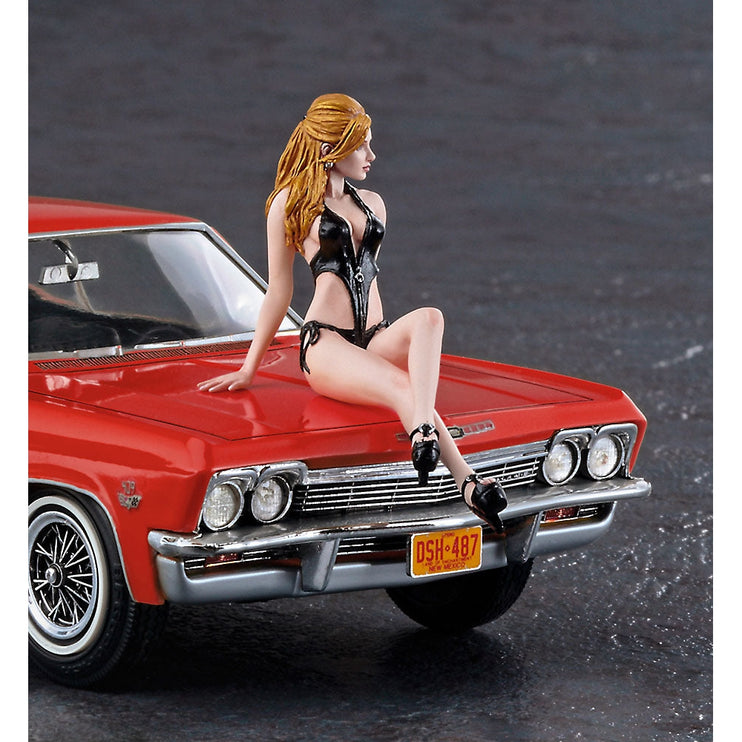 Hasegawa 1/24 1966 American Coupe (Chevrolet Impala SS) Type I w/ Blond Girl's Resin Figure