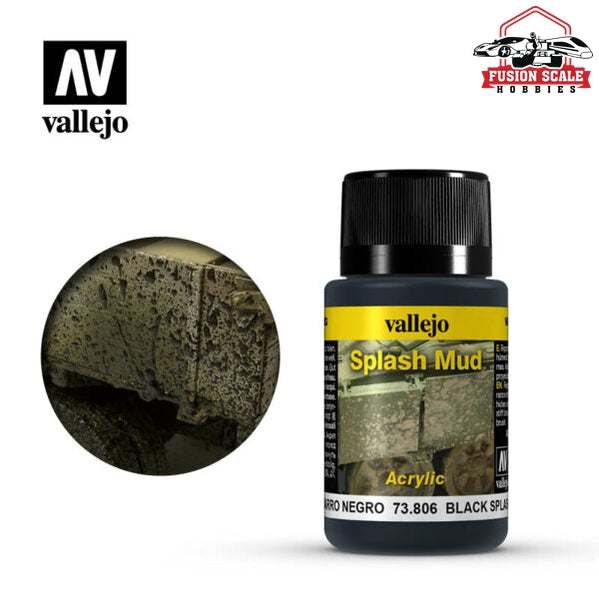 Vallejo Black Splash Mud Weathering Effect 73806